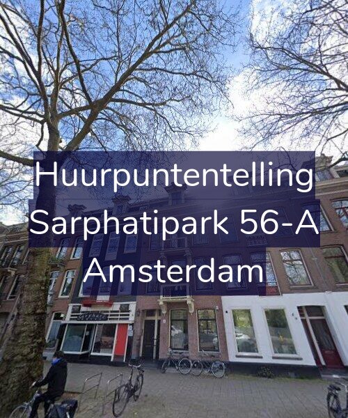 Foto gevel Huurpuntentelling voor Sarphatipark 56-A, Amsterdam