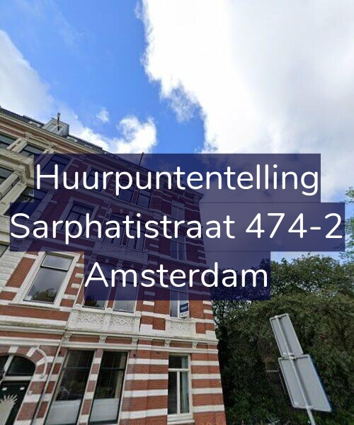 Foto gevel Huurpuntentelling voor Sarphatistraat 474-2, Amsterdam