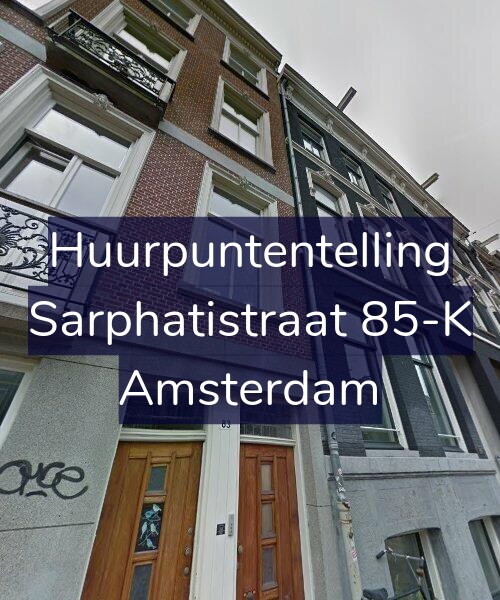 Foto gevel Huurpuntentelling voor Sarphatistraat 85-K, Amsterdam