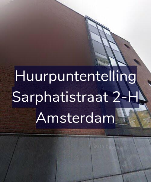 Foto gevel Huurpuntentelling voor Sarphatistraat 2-H, Amsterdam