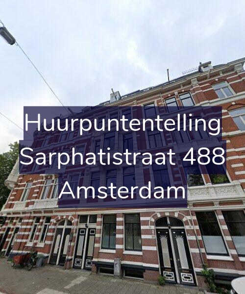Foto gevel Huurpuntentelling voor Sarphatistraat 488, Amsterdam