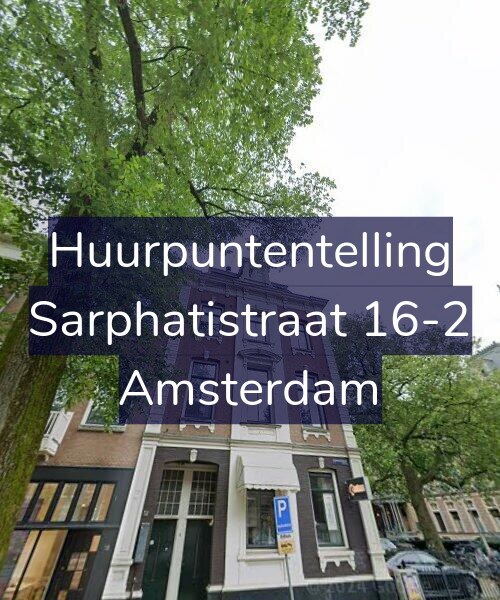 Foto gevel Huurpuntentelling voor Sarphatistraat 16-2, Amsterdam