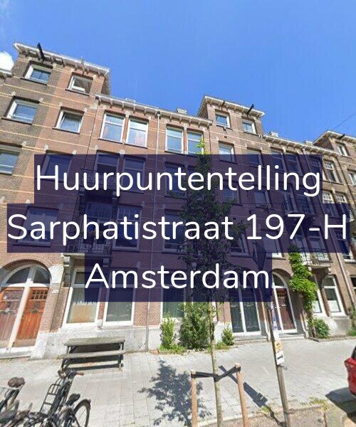 Foto gevel Huurpuntentelling voor Sarphatistraat 197-H, Amsterdam