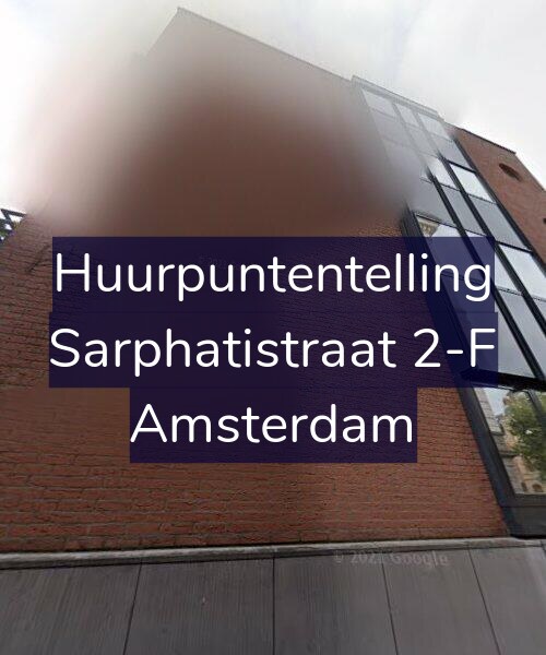 Foto gevel Huurpuntentelling voor Sarphatistraat 2-F, Amsterdam