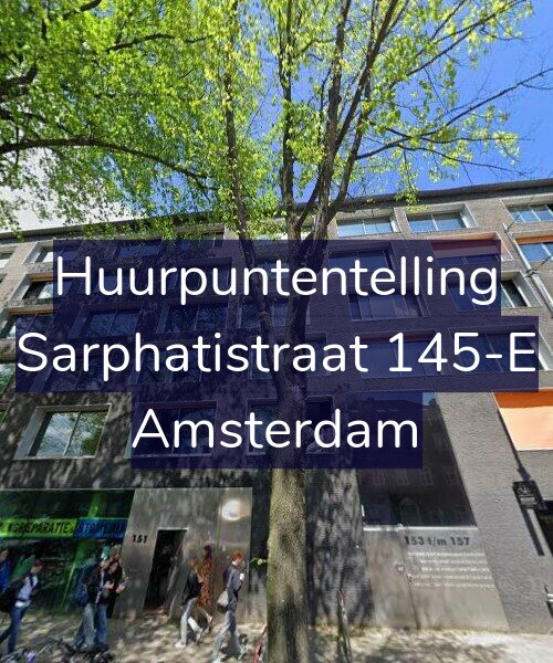 Foto gevel Huurpuntentelling voor Sarphatistraat 145-E, Amsterdam
