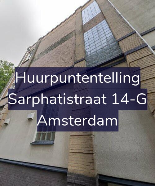 Foto gevel Huurpuntentelling voor Sarphatistraat 14-G, Amsterdam