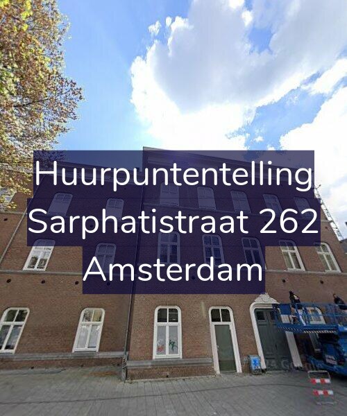 Foto gevel Huurpuntentelling voor Sarphatistraat 262, Amsterdam