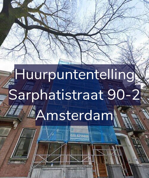 Foto gevel Huurpuntentelling voor Sarphatistraat 90-2, Amsterdam