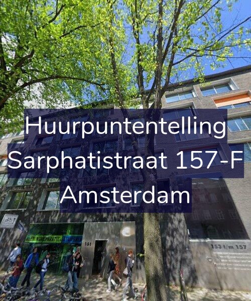 Foto gevel Huurpuntentelling voor Sarphatistraat 157-F, Amsterdam