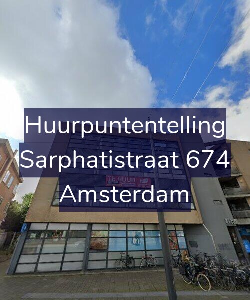 Foto gevel Huurpuntentelling voor Sarphatistraat 674, Amsterdam