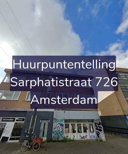 Foto gevel Huurpuntentelling voor Sarphatistraat 726, Amsterdam