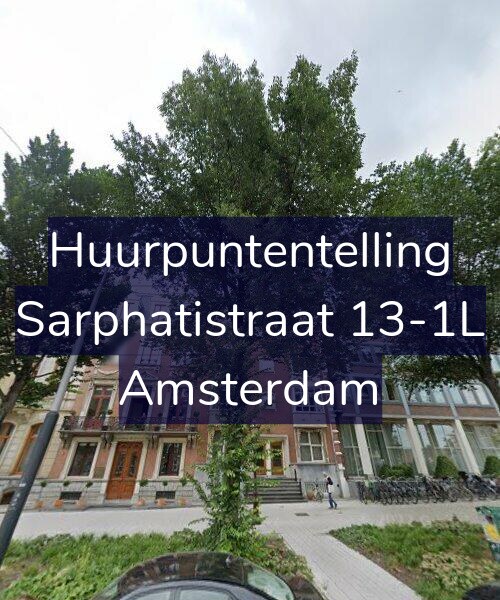Foto gevel Huurpuntentelling voor Sarphatistraat 13-1L, Amsterdam