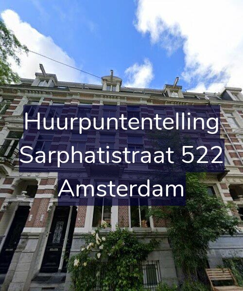 Foto gevel Huurpuntentelling voor Sarphatistraat 522, Amsterdam
