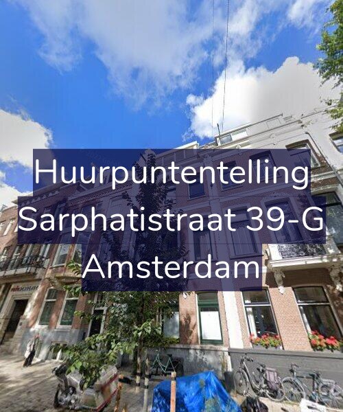 Foto gevel Huurpuntentelling voor Sarphatistraat 39-G, Amsterdam