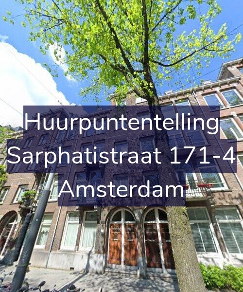 Foto gevel Huurpuntentelling voor Sarphatistraat 171-4, Amsterdam