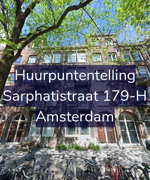 Foto gevel Huurpuntentelling voor Sarphatistraat 179-H, Amsterdam