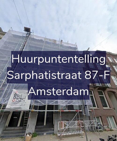 Foto gevel Huurpuntentelling voor Sarphatistraat 87-F, Amsterdam