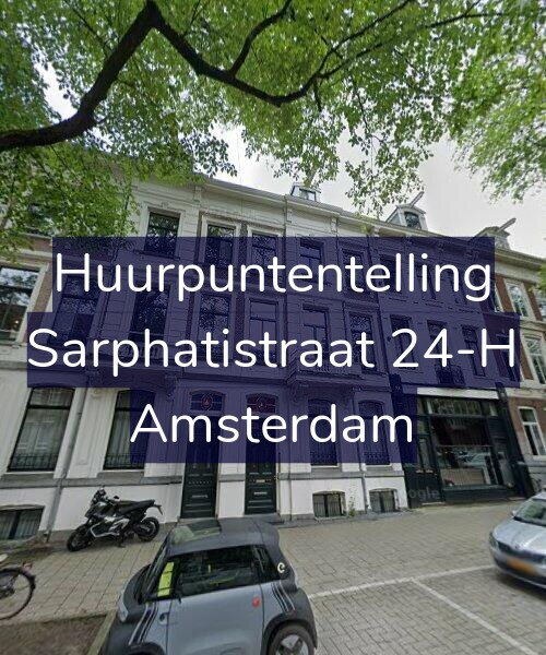 Foto gevel Huurpuntentelling voor Sarphatistraat 24-H, Amsterdam