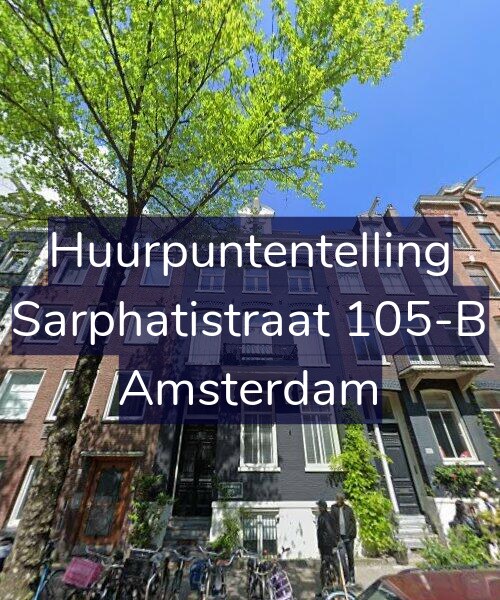 Foto gevel Huurpuntentelling voor Sarphatistraat 105-B, Amsterdam