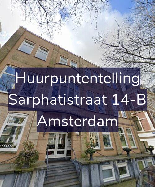 Foto gevel Huurpuntentelling voor Sarphatistraat 14-B, Amsterdam