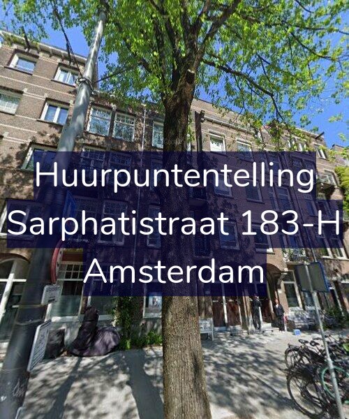 Foto gevel Huurpuntentelling voor Sarphatistraat 183-H, Amsterdam