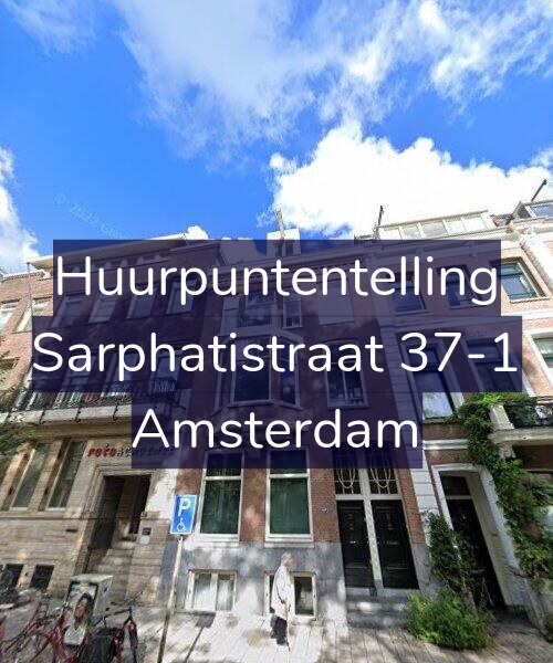 Foto gevel Huurpuntentelling voor Sarphatistraat 37-1, Amsterdam