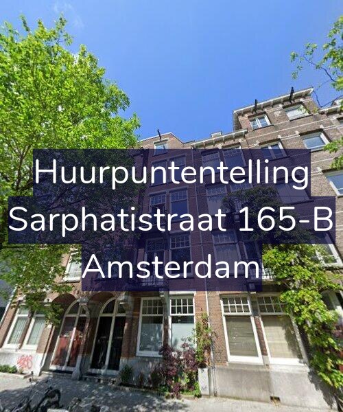 Foto gevel Huurpuntentelling voor Sarphatistraat 165-B, Amsterdam