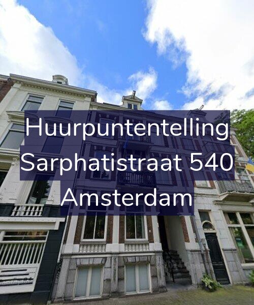 Foto gevel Huurpuntentelling voor Sarphatistraat 540, Amsterdam