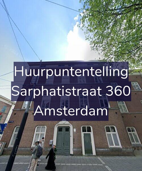 Foto gevel Huurpuntentelling voor Sarphatistraat 360, Amsterdam
