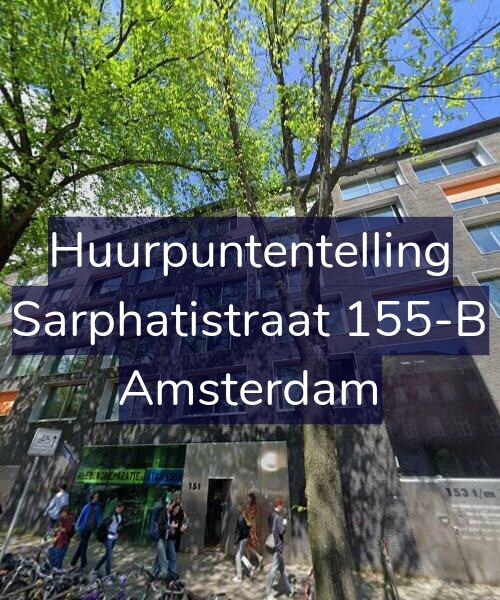 Foto gevel Huurpuntentelling voor Sarphatistraat 155-B, Amsterdam