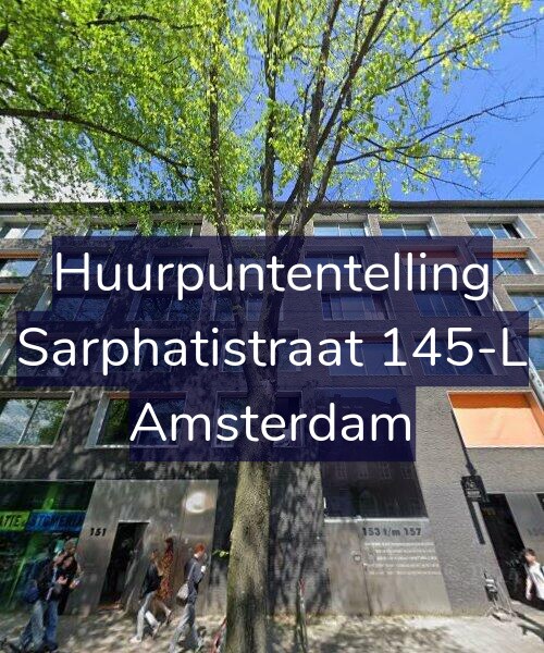 Foto gevel Huurpuntentelling voor Sarphatistraat 145-L, Amsterdam