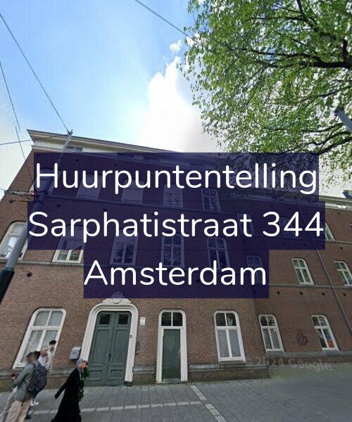 Foto gevel Huurpuntentelling voor Sarphatistraat 344, Amsterdam