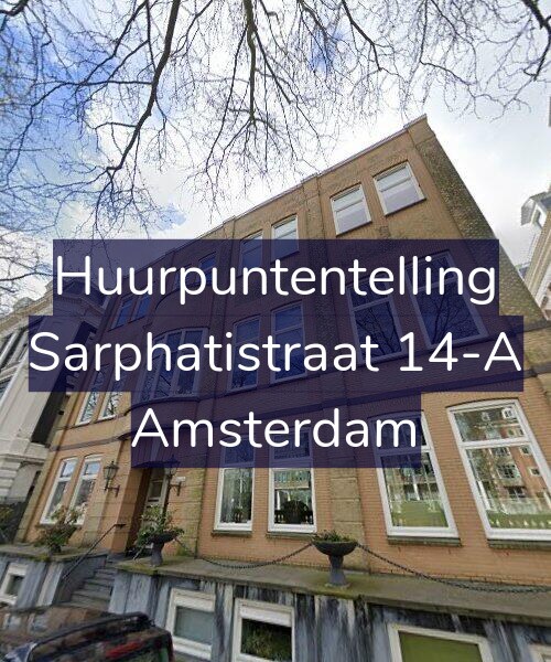 Foto gevel Huurpuntentelling voor Sarphatistraat 14-A, Amsterdam