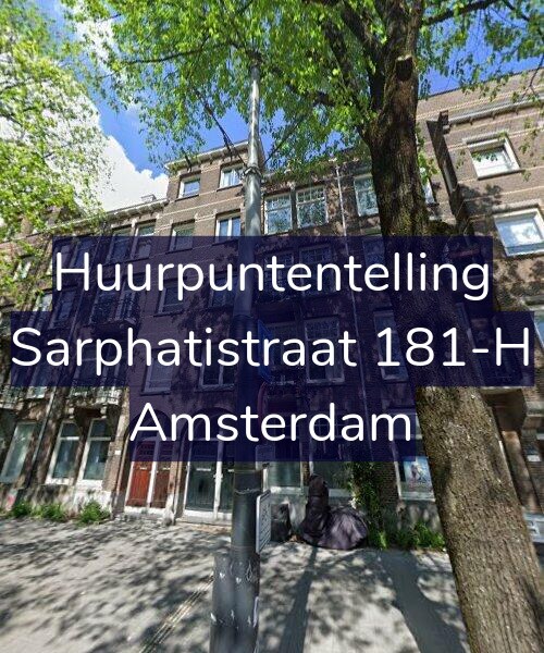 Foto gevel Huurpuntentelling voor Sarphatistraat 181-H, Amsterdam