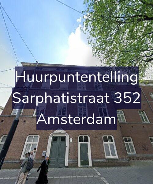 Foto gevel Huurpuntentelling voor Sarphatistraat 352, Amsterdam