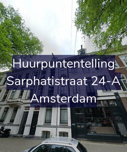 Foto gevel Huurpuntentelling voor Sarphatistraat 24-A, Amsterdam