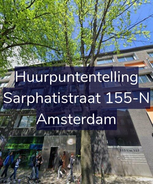 Foto gevel Huurpuntentelling voor Sarphatistraat 155-N, Amsterdam