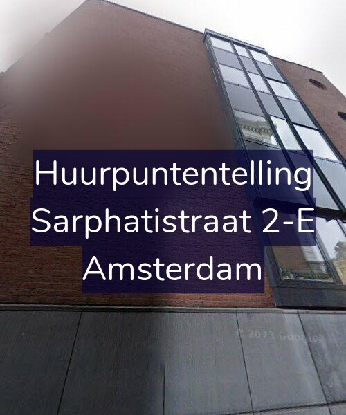 Foto gevel Huurpuntentelling voor Sarphatistraat 2-E, Amsterdam