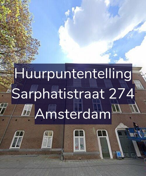 Foto gevel Huurpuntentelling voor Sarphatistraat 274, Amsterdam