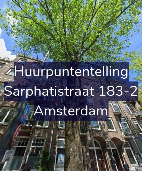 Foto gevel Huurpuntentelling voor Sarphatistraat 183-2, Amsterdam