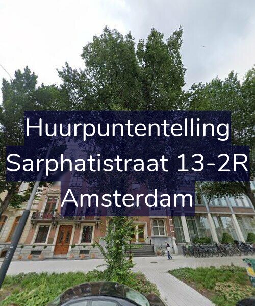 Foto gevel Huurpuntentelling voor Sarphatistraat 13-2R, Amsterdam
