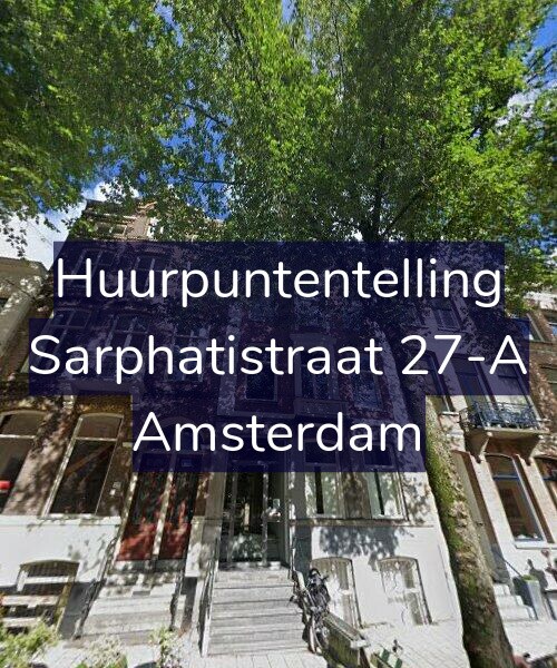 Foto gevel Huurpuntentelling voor Sarphatistraat 27-A, Amsterdam
