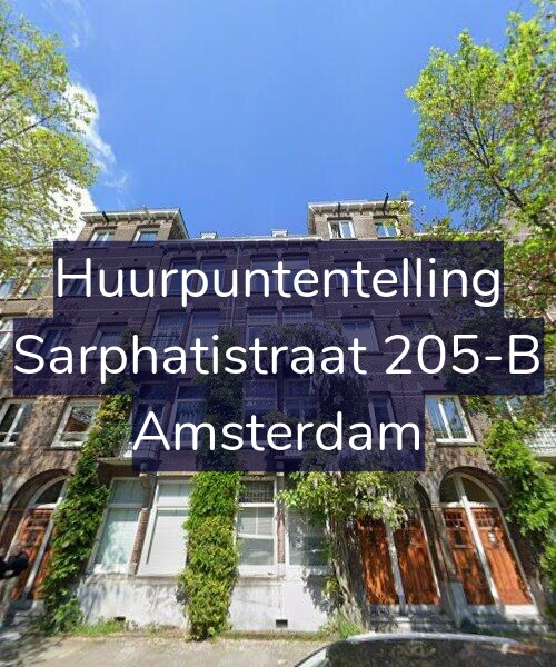 Foto gevel Huurpuntentelling voor Sarphatistraat 205-B, Amsterdam