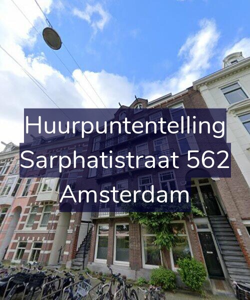 Foto gevel Huurpuntentelling voor Sarphatistraat 562, Amsterdam