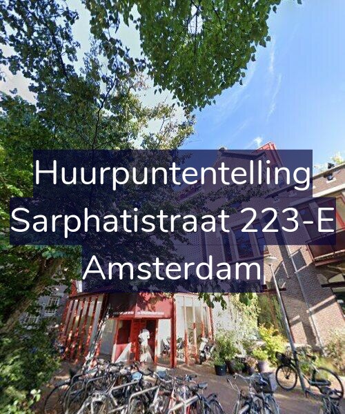Foto gevel Huurpuntentelling voor Sarphatistraat 223-E, Amsterdam