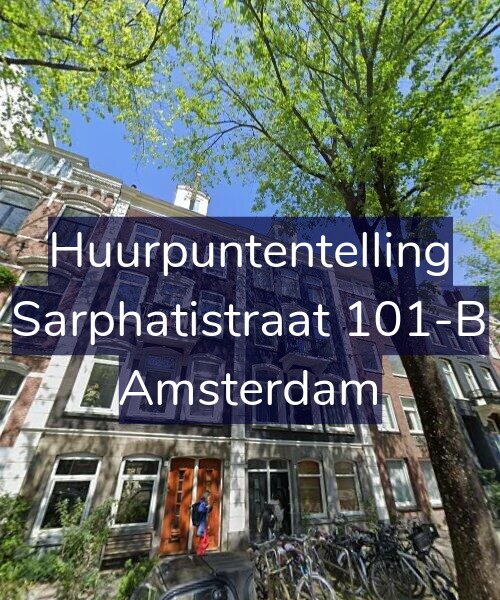 Foto gevel Huurpuntentelling voor Sarphatistraat 101-B, Amsterdam