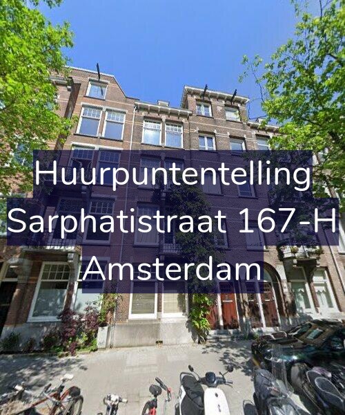 Foto gevel Huurpuntentelling voor Sarphatistraat 167-H, Amsterdam