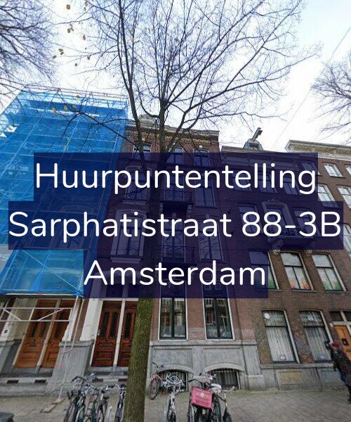 Foto gevel Huurpuntentelling voor Sarphatistraat 88-3B, Amsterdam