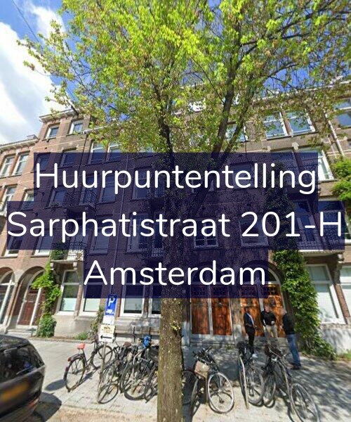 Foto gevel Huurpuntentelling voor Sarphatistraat 201-H, Amsterdam