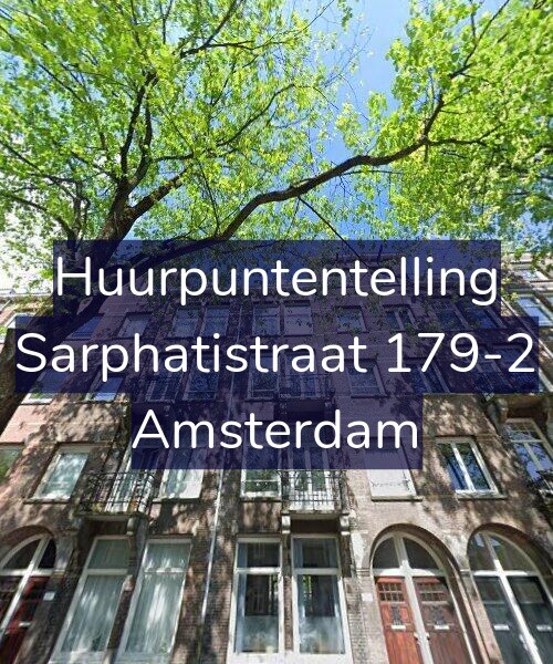 Foto gevel Huurpuntentelling voor Sarphatistraat 179-2, Amsterdam